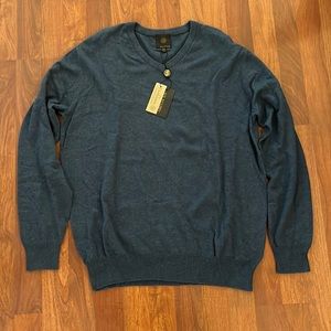 NWT Blue V Neck Sweater Medium